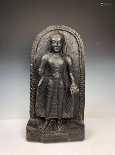 Carved Stone Figure Of Buddha