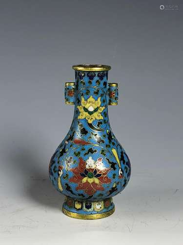 Small Cloisonne Arrow Vase with mark