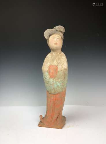 Tang Dynasty Painted Pottery of Fat Lady