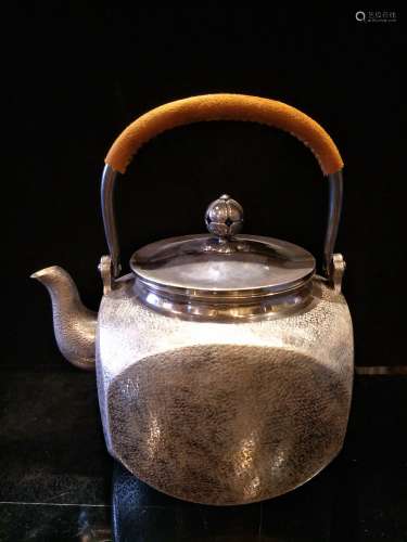 Japanese Silver Tea Pot with mark