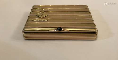 18K WG Cigarette Case With Marks