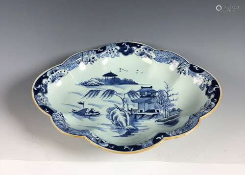 Blue and White Porcelain Plate