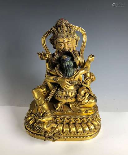 A Gilt Bronze Figure Of Buddha