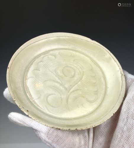 Celadon Glazed Porcelain Plate