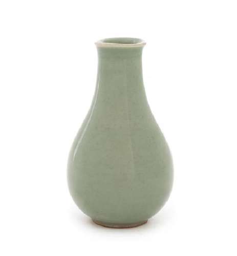 * A Small Chinese Celadon Glazed Porcelain Vase Height