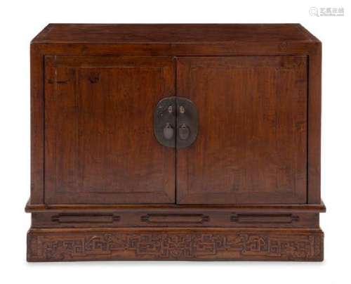 * A Large Chinese Hardwood Cabinet and Stand, Gui