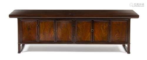 * A Korean Elmwood Scholar's Desk Height 20 1/2 x width