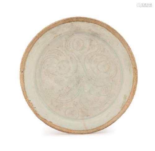 * A Chinese Qingbai Glazed Porcelain Dish Diameter 4