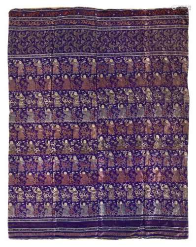 * A Large Chinese Embroidered Silk Panel Length 70 x