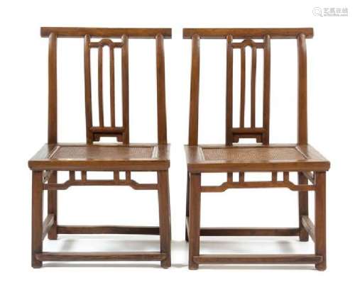 * A Pair of Chinese Jumu Side Chairs, Kaobeiyi Each