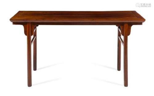 * A Chinese Huanghuali Painting Table, Hua'an Height 31