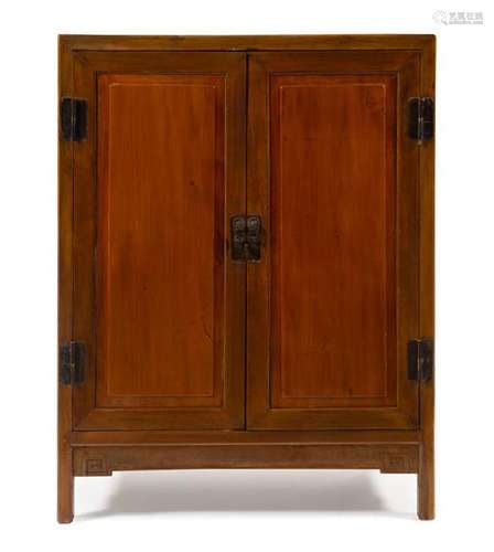 * A Chinese Tielimu and Cedar Wood Cabinet, Fangjiaogui