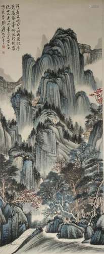 Chinese Scroll Painting of Landscape, Zhang Daqian