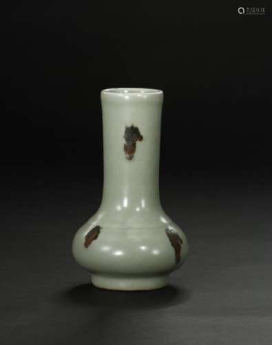 Longquan Celadon Spotted Bottle Vase