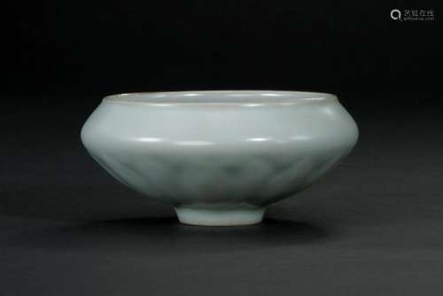 ChineseÂ Longquan Celadon Lotus Bowl