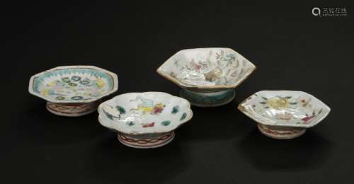 Four Famille Rose Dishes