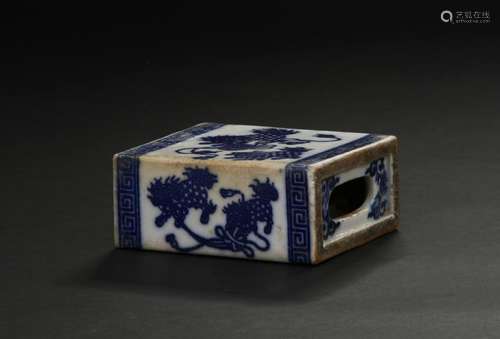 Chinese Blue and White Paperweight