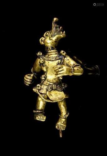 Gilt Copper Alloy Figure of Makaramukha