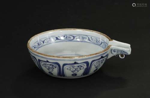 Blue and White Pouring Bowl