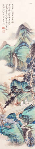 CHINESE SCROLL PAINTING OF MOUNTAIN VIEWS