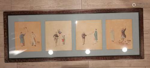 19th Century Chinese Export Watercolor Painting