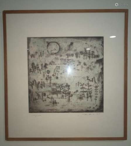 ZHAO WUJI (1921-2013) Early Landscape Prints (133/200)