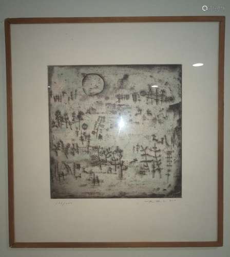 ZHAO WUJI (1921-2013) Early Landscape Prints (133/200)