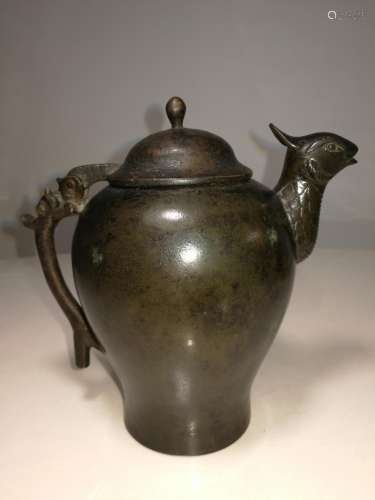 Possible Late Shang Dy Chinese Bronze Pot