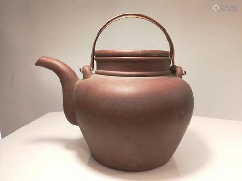 Early 20th C. Yixing Zisha TILIANG Teapot YE FENG Mark