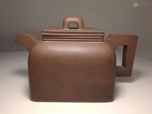 Qing Dy Yixing Zisha Teapot Marked SHI LIN ZHONG REN