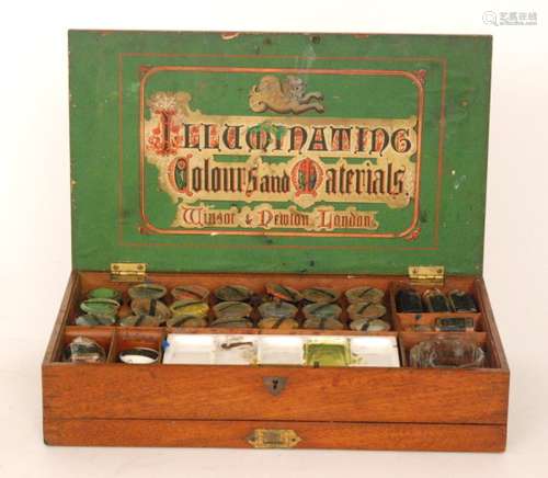 An early 20th Century Windsor and Newton 'Illuminating Colours and Materials' artist's box