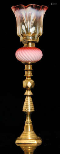 A late 19th Century peg lamp