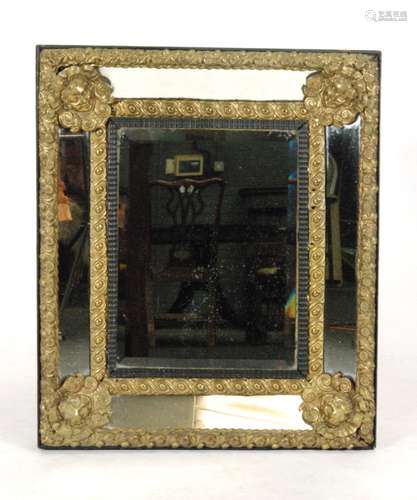 A late 19th to early 20th Century French wall mirror