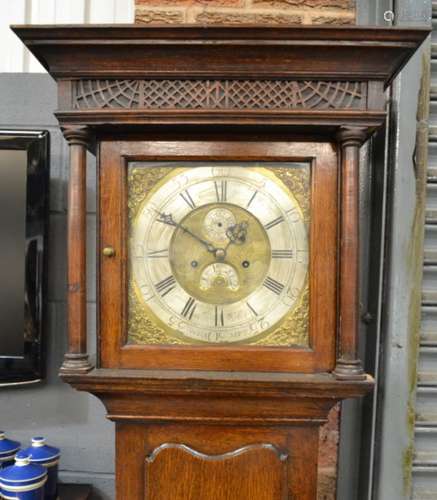 An 18th Century oak longcase clock by William Parker Wolverhampton