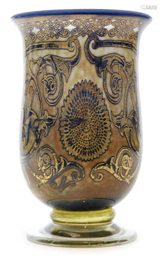 A contemporary Jonathan Harris Unique Golden Graal vase