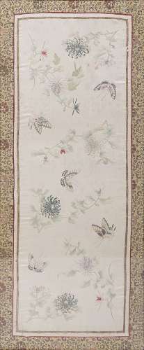 Chinese silk embroidery 'butterflies'