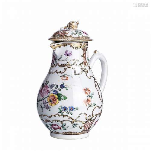 Chinese porcelain milk jug, Qianlong