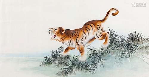 Chinese embroidery with a 'Tiger'