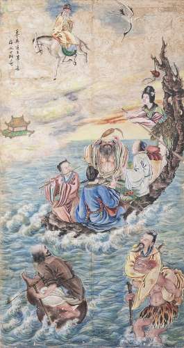 CHINESE SCHOOL (20th) - The Eight Immortals