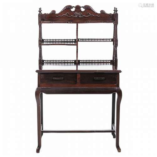 Chinese desk with an upper section, Minguo