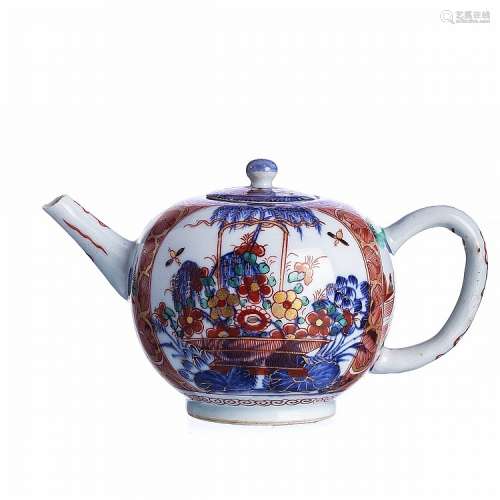 Chinese porcelain 'imari', teapot Kangxi