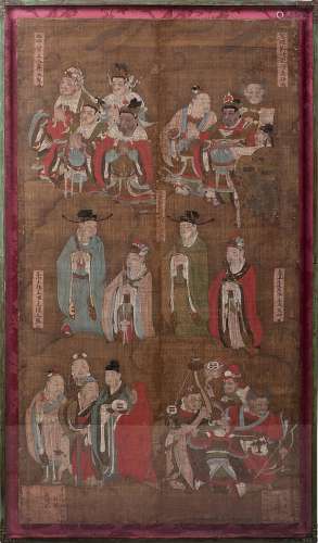 CHINESE SCHOOL - Painting on silk, Ming