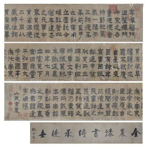 Jin Nong Qing Dynasty Calligraphy 清 金农(1687 - 1764) 周阳府君铭