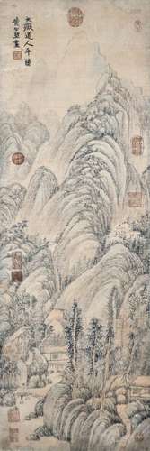 Huang Gongwang Yuan Dynasty Visit 元 黄公望(1269 - 1354) 深山访友图