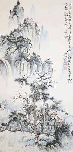 Gao Jianfu After the Song Artists ’ 高剑父(1878- 1951) 仿宋山水笔意