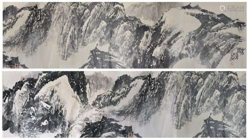 Shi Lu Mountain Range 石鲁(1919 - 1982) 山居图