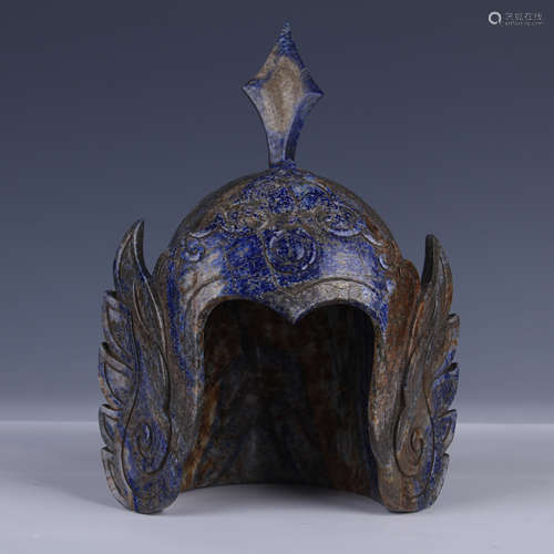 LAPIS LAZULI SPIKED HELMET