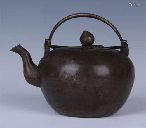 CHINESE TIN TEA POT