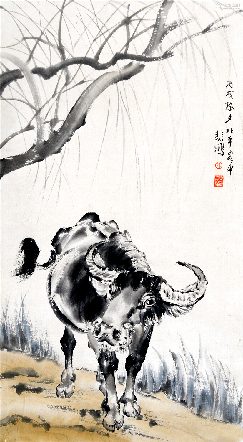 CHINESE INK AND COLOR PAINTING -OX－【Deal Price Picture】