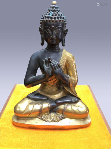 CHINESE SHAKYAMUNI SEATED BUDDHA